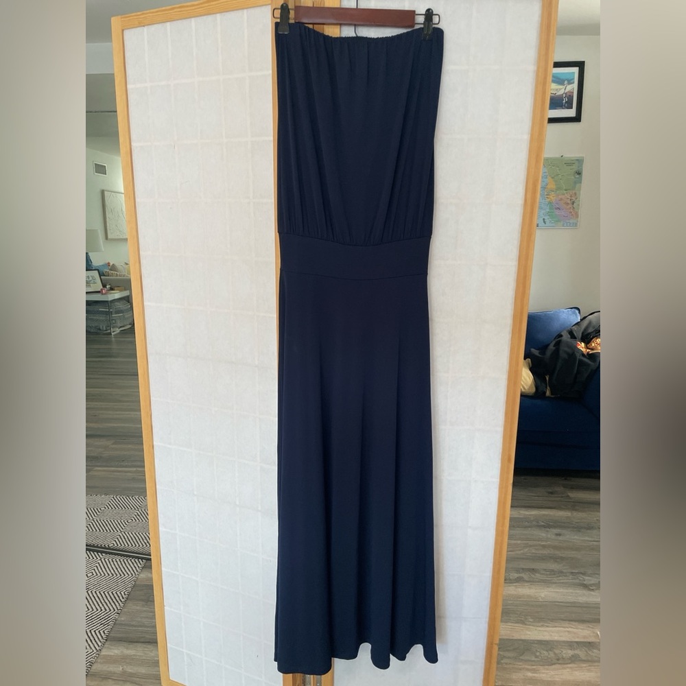 Veronica M Midnight Blue Maxi Dress
